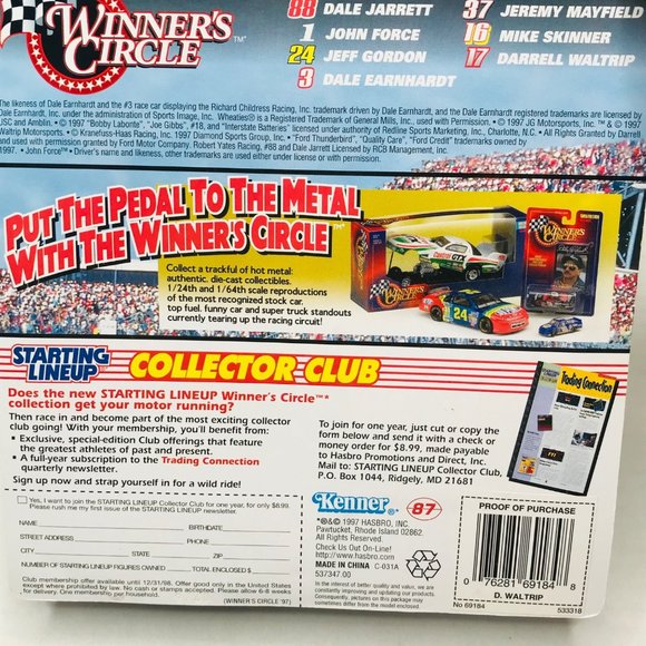 Vintage Starting Lineup Darrell Waltrip Figure Winners Circle 1997 With Card New - Picture 8 of 11